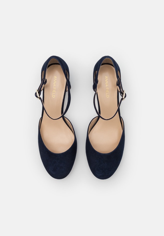 Gabour | Cuir Exclusif - Talons Classiques Bleu Foncé